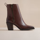 REY WOMENS BROWN VEG TAN ZIP BOOT