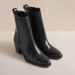 REY WOMENS BLACK VEG TAN ZIP BOOT