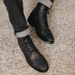 ROWAN BLACK LEATHER BOOT