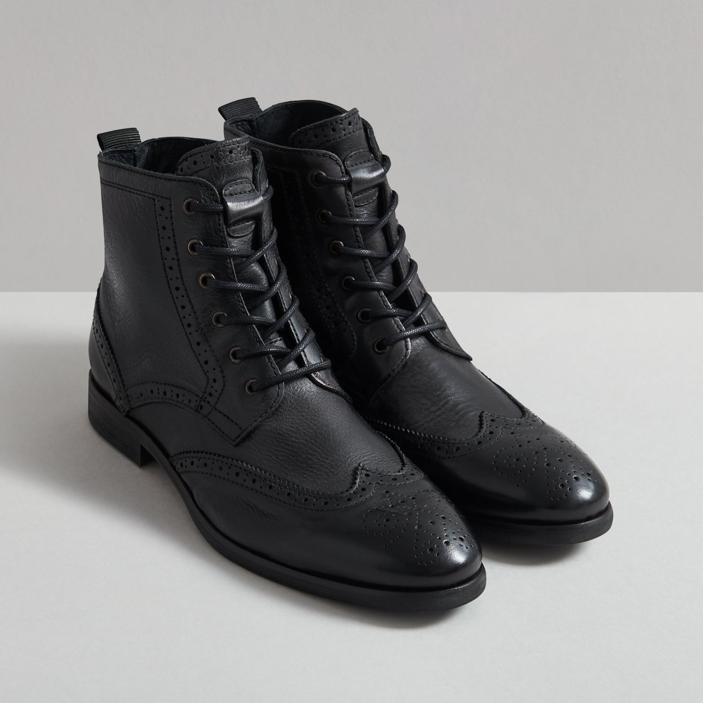 SIMPSON BLACK WASHED LEATHER BOOT