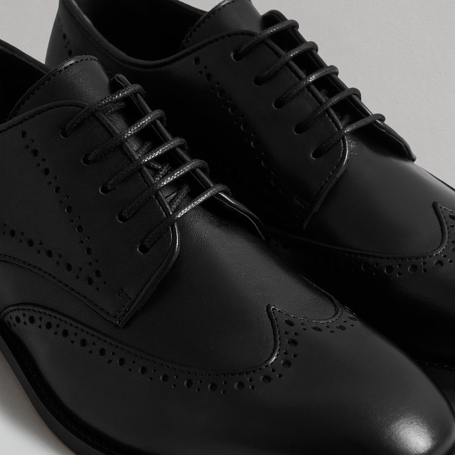 H BY HUDSON LONDON Basketweave Derby Shoes orders Black