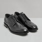 WINSLOW MENS  BLACK LEATHER BROGUE