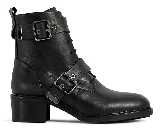 STANTON BLACK LEATHER BOOT