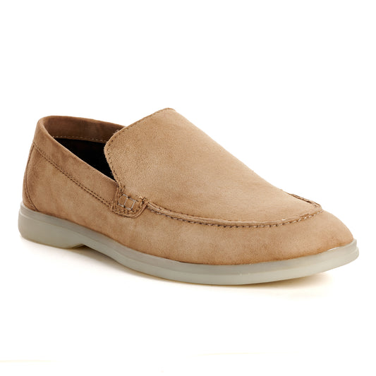 SYDNEE MENS BEIGE SUEDE LOAFER