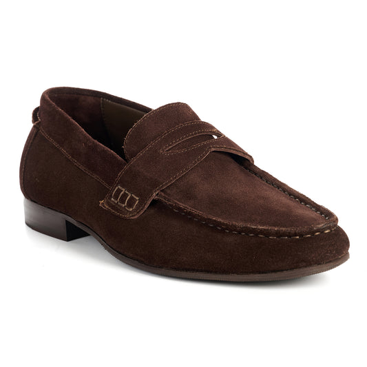 ARGYLE MENS BROWN SUEDE  LOAFER