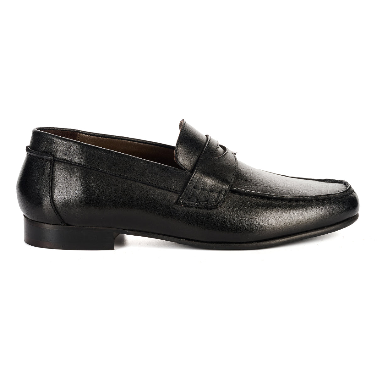 ARGYLE MENS BLACK LEATHER  LOAFER