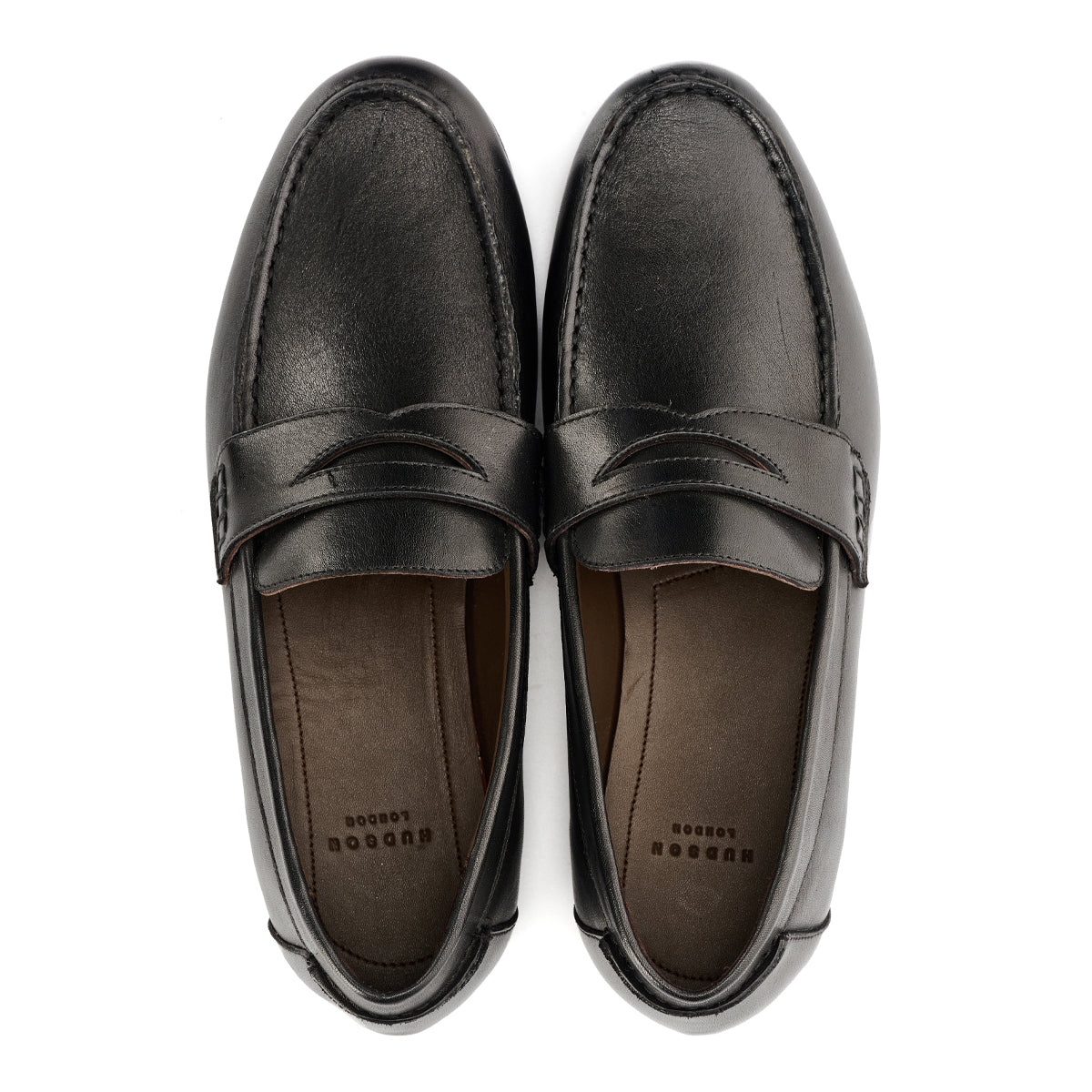 ARGYLE MENS BLACK LEATHER  LOAFER